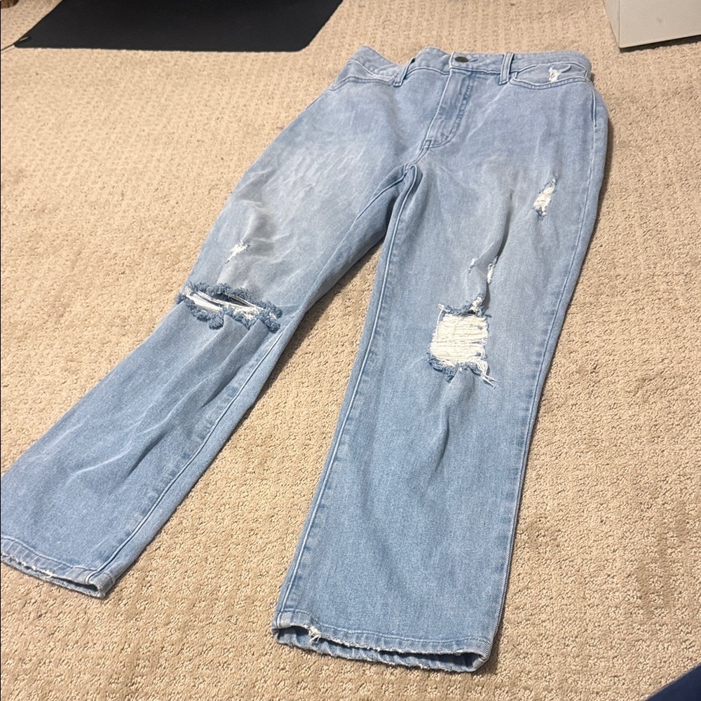 Light Blue Distressed Women’s Jeans